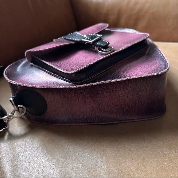 Dr. martens Heart Shaped Distressed Leather Backpack doc marten bag pink black - Picture 9 of 17